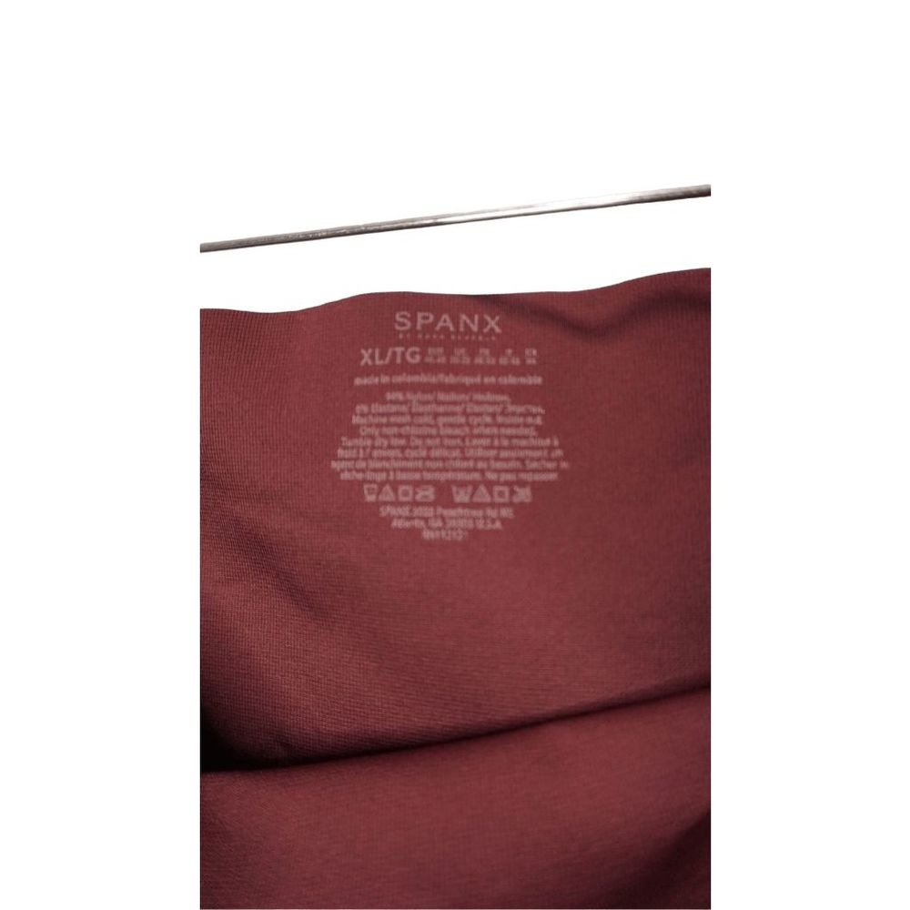 SPANX Look At Me Now Seamless Moto Leggings In Wine - Size XL - Picture 4 of 4